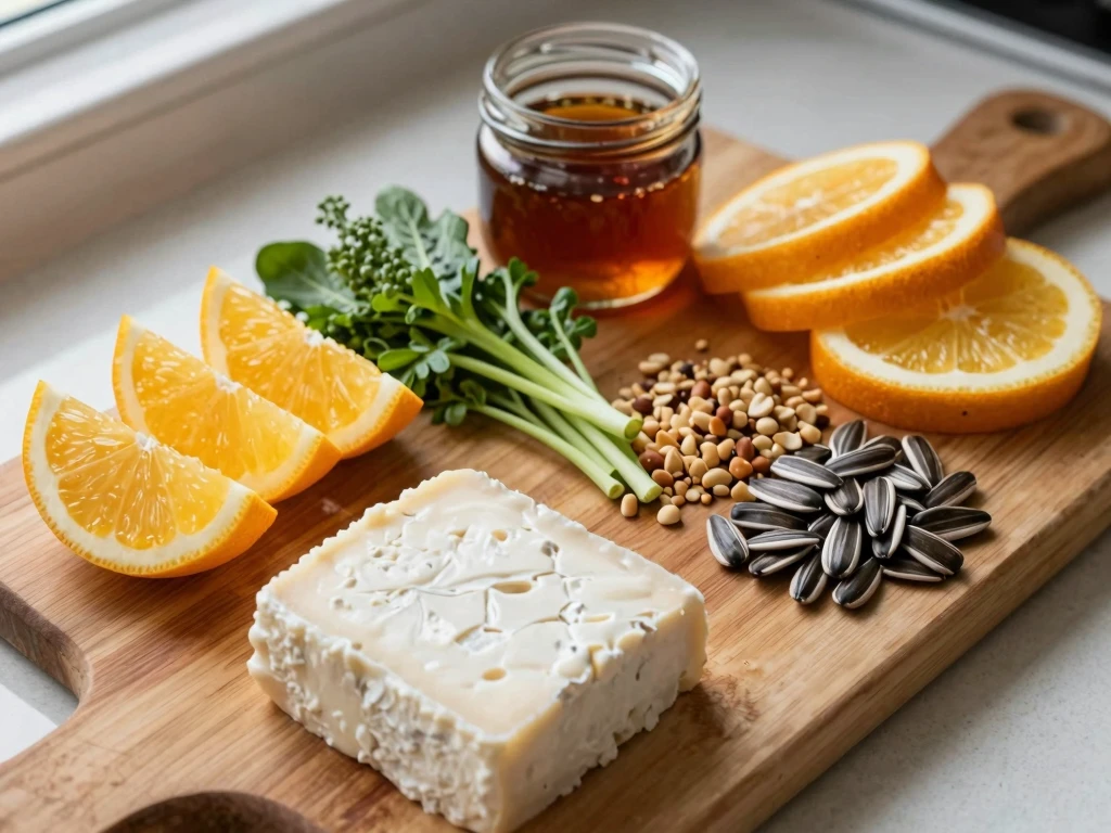 Illustration of fresh herbs and balanced flavor pairing by Chodyrexchap