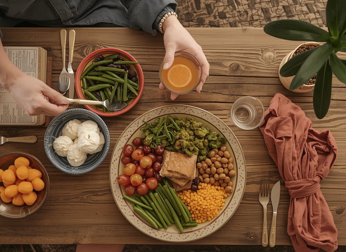 Illustration of a calm kitchen scene with Chodyrexchap