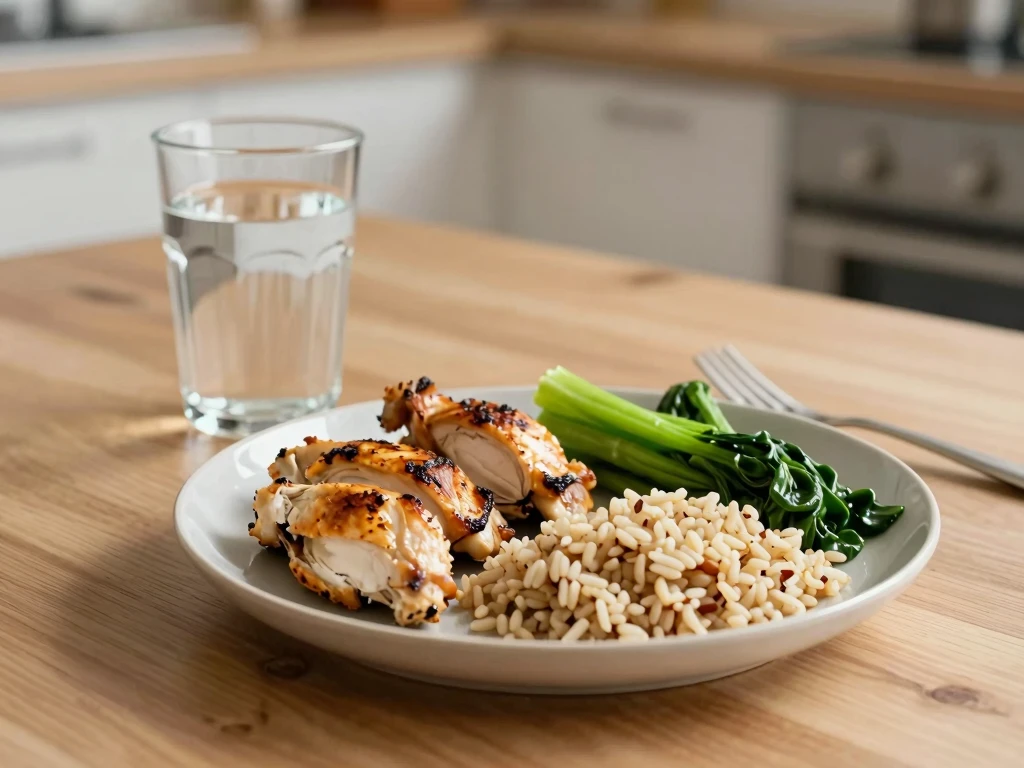 Illustration of balanced eating and mindful portions from Chodyrexchap